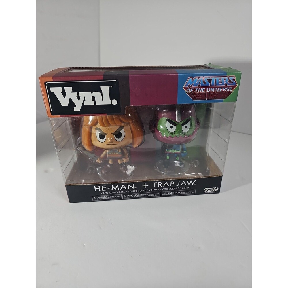 FUNKO Vynl 2-PACK HE-MAN & TRAP JAW Masters Of The Universe GraySkull New